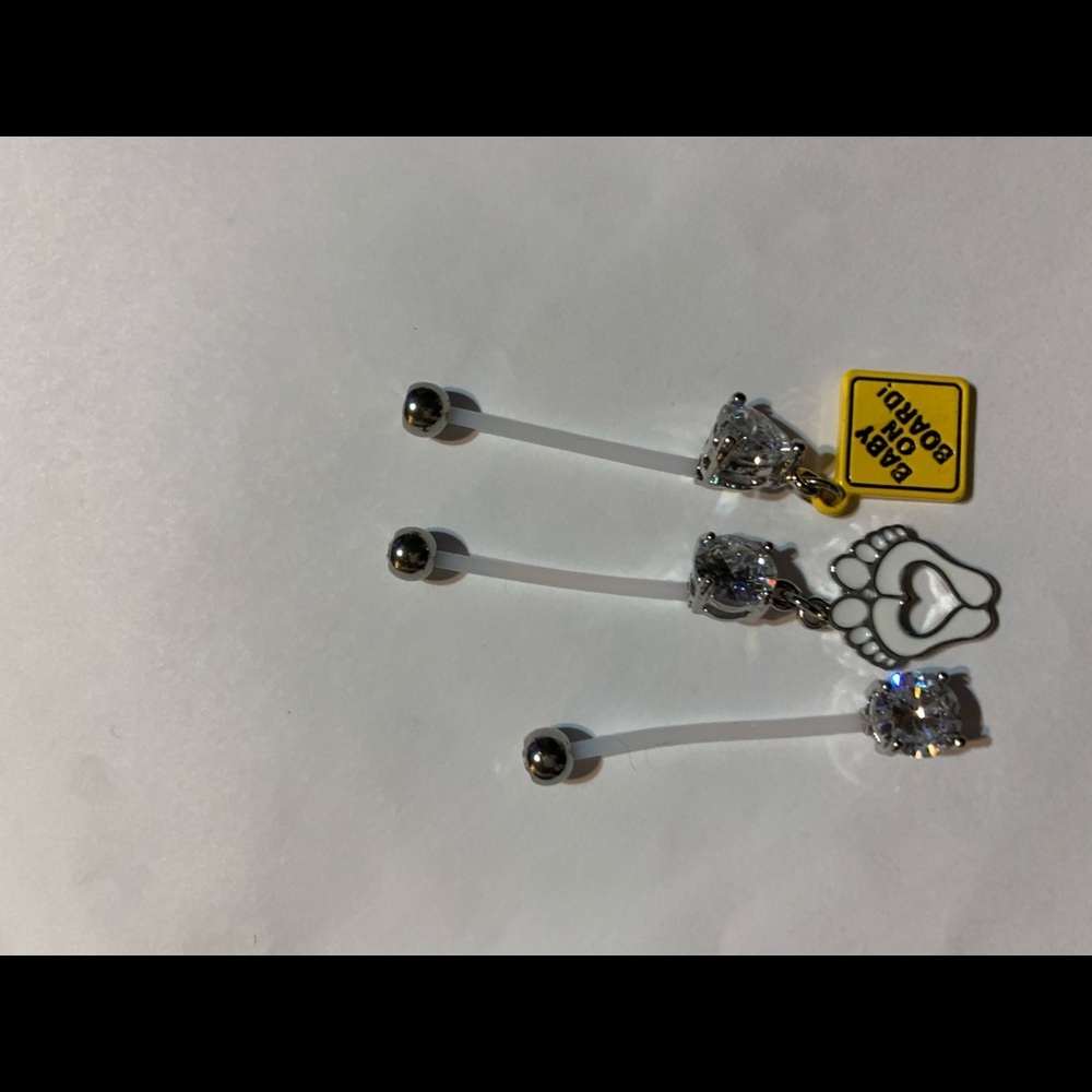 3 piece Pregnancy Belly Ring